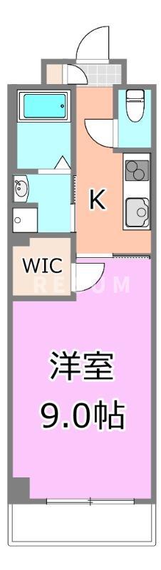 N・Mヒルズ弥生(1K/5階)の間取り写真