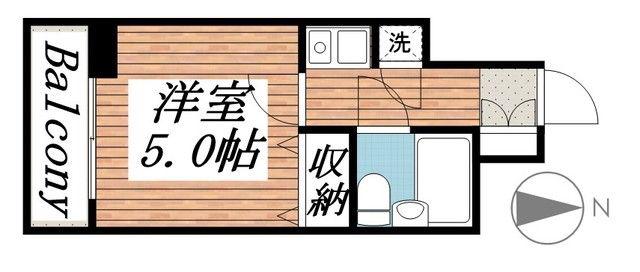 クリオ平塚参番館(1K/3階)の間取り写真