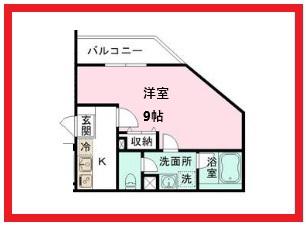 ローレル墨田(1K/1階)の間取り写真