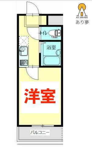 ラフィージュ横濱(1K/3階)の間取り写真