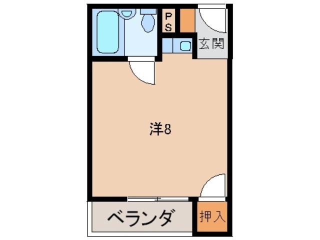 フォレストコート和歌浦東(ワンルーム/1階)の間取り写真