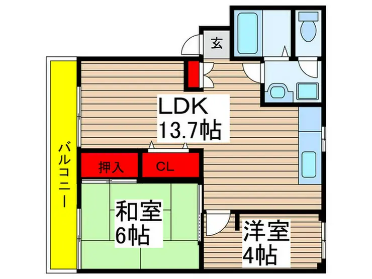 エリール習志野 1階階 間取り