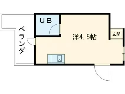 アンビロン高石(ワンルーム/2階)の間取り写真