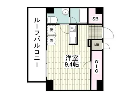 SHOKEN RESIDENCE横浜生麦IIショウケンレジデンス(ワンルーム/6階)の間取り写真