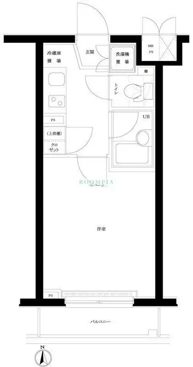 ルーブル早稲田弐番館 2階階 間取り