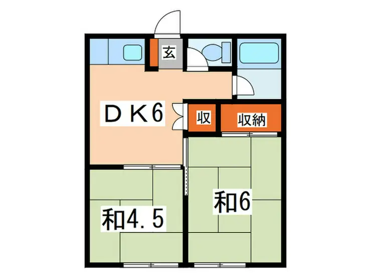 すすき野ハイツ 2階階 間取り