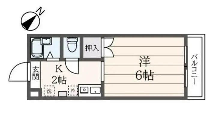 ワンカイヨマンション 2階階 間取り