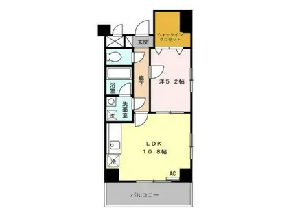 メゾンDEウノ(1LDK/7階)の間取り写真