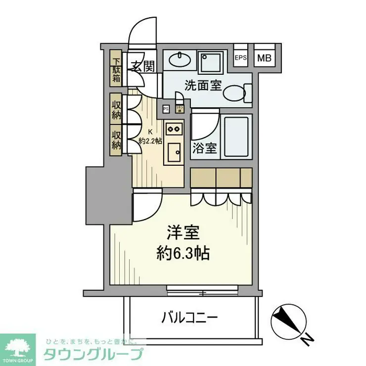 ザ・パークワンズ渋谷本町 10階階 間取り