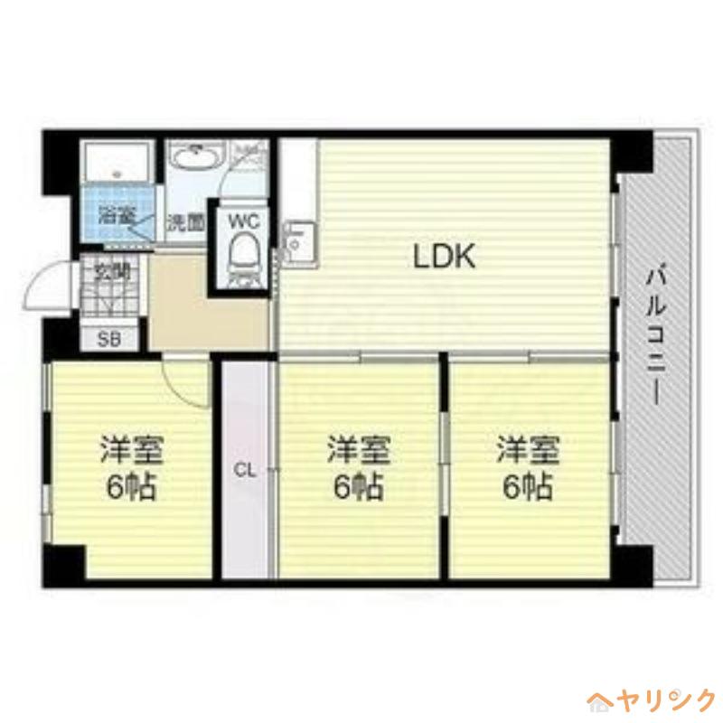 アルトーレ(3LDK/3階)の間取り写真