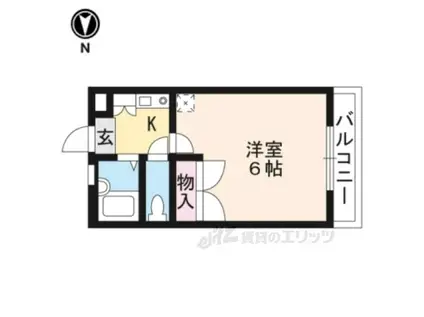 レオパレスイケダ(1K/3階)の間取り写真