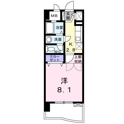 MARIONETTE XVI(1K/4階)の間取り写真