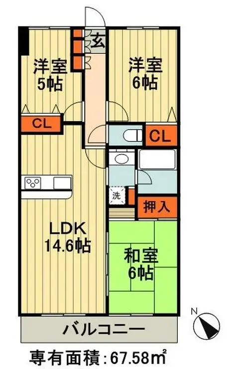 エコロジー千葉みなとレジデンス 12階階 間取り