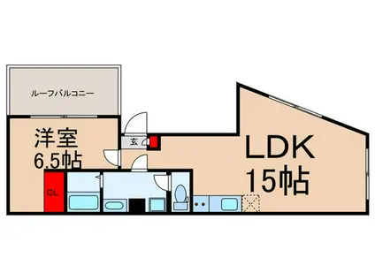 パレス池袋本町(1LDK/5階)の間取り写真
