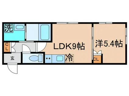 ラヴィエール清澄ガーデンテラス(1LDK/3階)の間取り写真