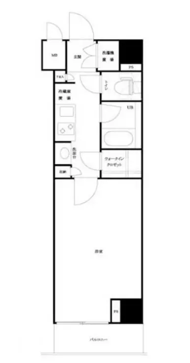 ルーブル浜松町 8階階 間取り