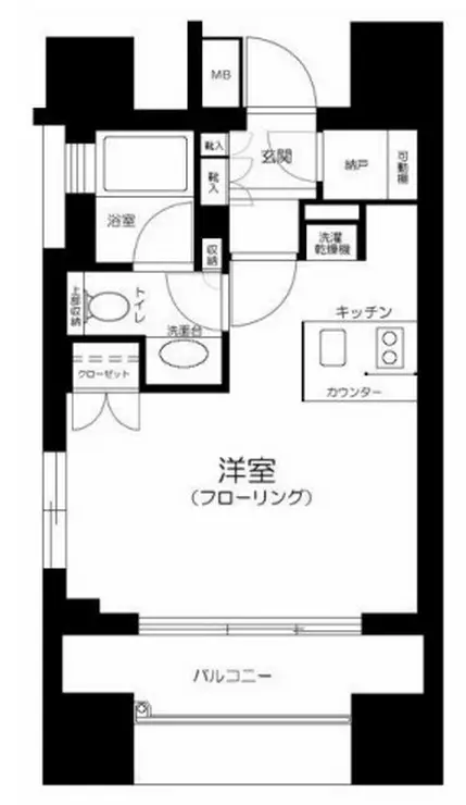 クオリア神南フラッツ 11階階 間取り