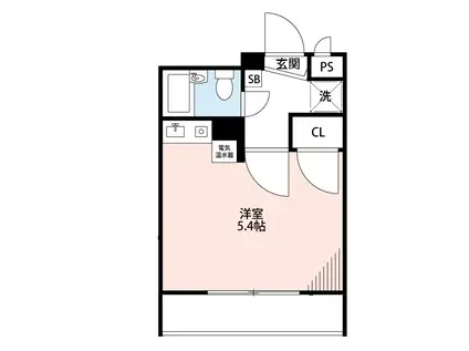 グランピア水前寺II(ワンルーム/2階)の間取り写真