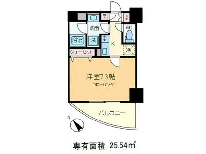 ベルグレード王子(1K/3階)の間取り写真