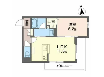 シャーメゾン光樹セントラル(1LDK/3階)の間取り写真