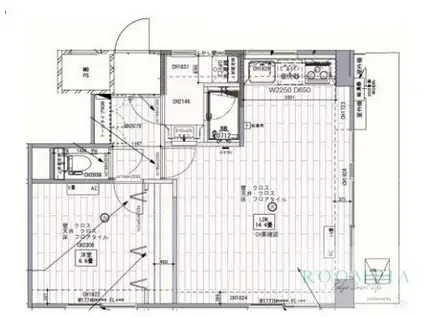 ライオンズマンション中目黒 603(1LDK/11階)の間取り写真