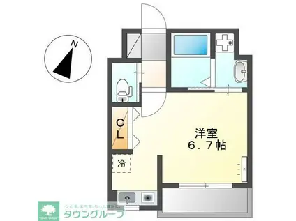 フェニックスIII(ワンルーム/2階)の間取り写真