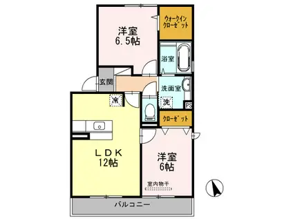 FORESTVALLEYIII(2LDK/3階)の間取り写真