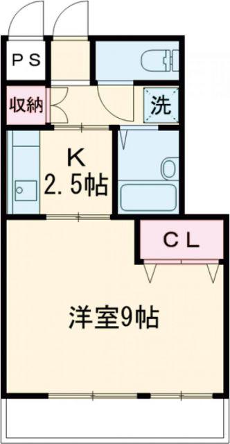 フラワーガーデン(1K/3階)の間取り写真