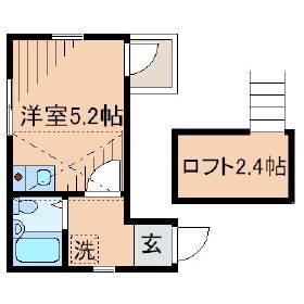 シャンテ東向島II(ワンルーム/3階)の間取り写真