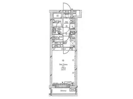 コンシェリア馬込TERRACE(1K/3階)の間取り写真