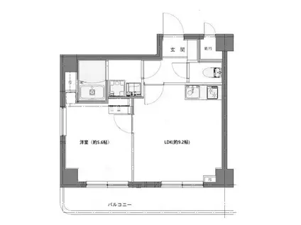 アルゴ元浅草(1LDK/4階)の間取り写真