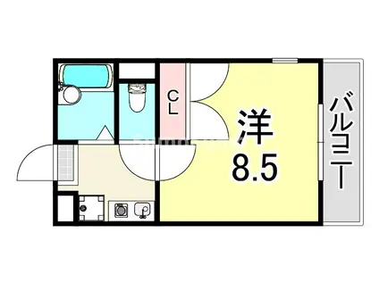 レオパレスみその(1K/3階)の間取り写真