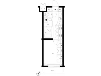 ルーブル中村橋参番館(1K/4階)の間取り写真