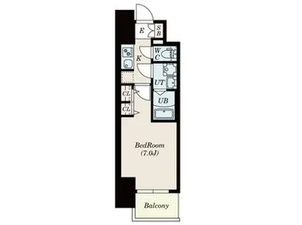 S-RESIDENCE金山三丁目(1K/13階)の間取り写真