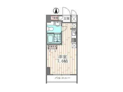 フェリーチェ2939(ワンルーム/6階)の間取り写真