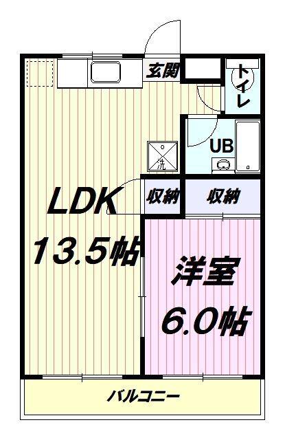 MAISON OLIVEII(1LDK/2階)の間取り写真
