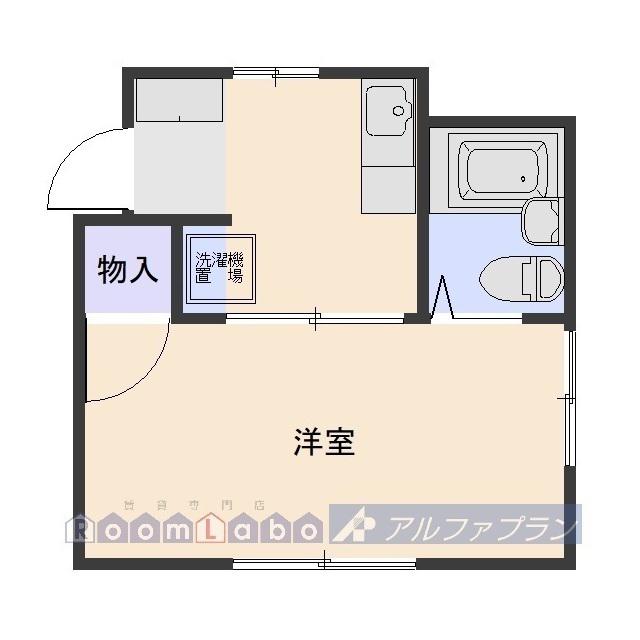 ネクストハイツ下小出(1K/2階)の間取り写真