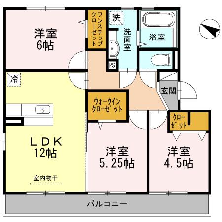 アゲラータム(3LDK/2階)の間取り写真