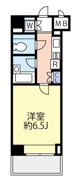 ルーブル蒲田七番館(1K/2階)の間取り写真