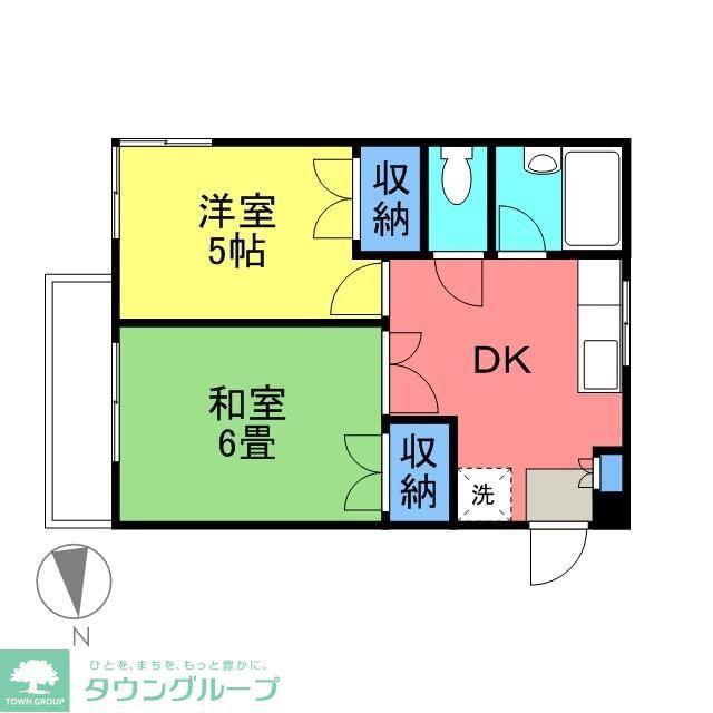 VIVI行田(2K/2階)の間取り写真
