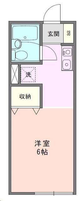 エスプリ片倉 A(ワンルーム/1階)の間取り写真