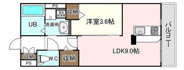KTIレジデンス垂水五色山(1LDK/1階)の間取り写真