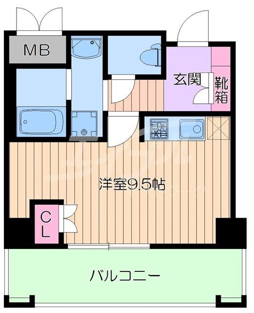 パークナードフィット吹田健都(ワンルーム/7階)の間取り写真