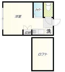 アーバンプレイス笹塚II(ワンルーム/2階)の間取り写真