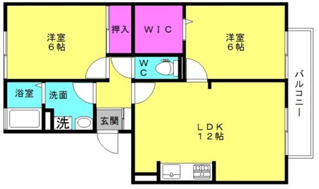 サンコミュニティノース(2LDK/2階)の間取り写真