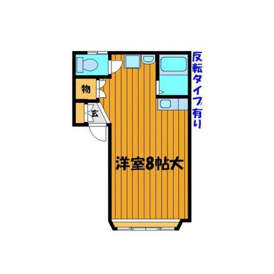 ジュネスクリエイトC(ワンルーム/2階)の間取り写真