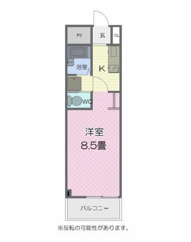アーバンハイツ石塚(1K/2階)の間取り写真