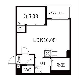 JACK HARAMATSUI(1LDK/3階)の間取り写真