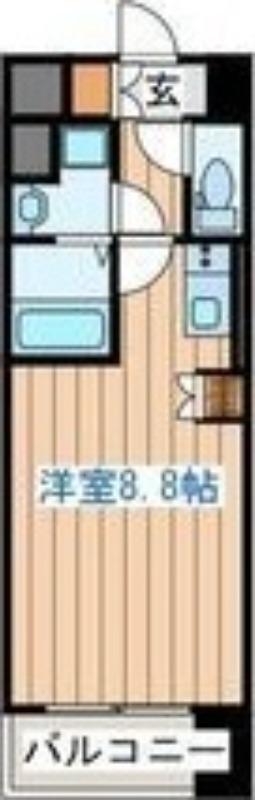 ラピスラズリ上杉(ワンルーム/7階)の間取り写真