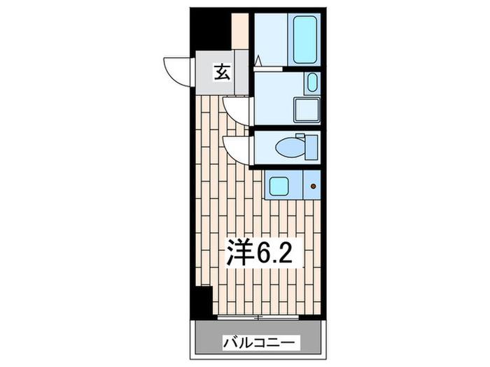 ニックハイム本牧(ワンルーム/2階)の間取り写真